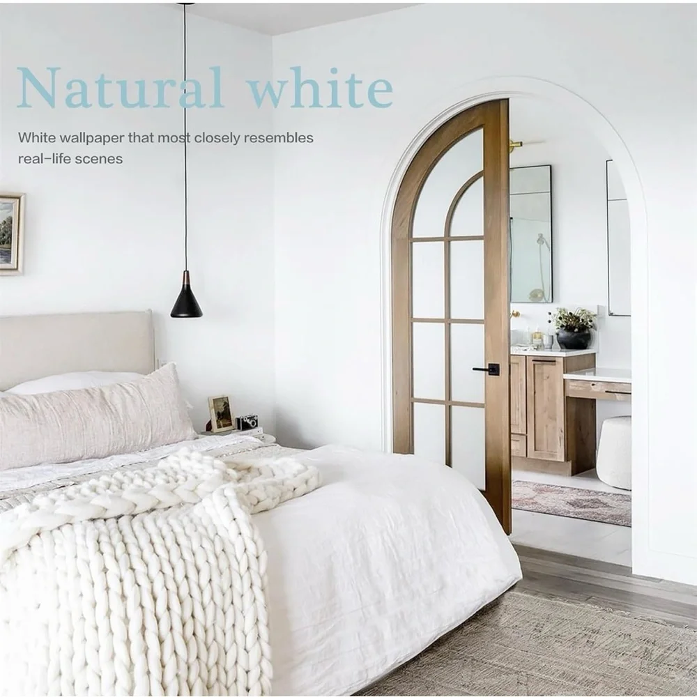 Dimoon 17.7''x393'' Peel and Stick Wallpaper White Contact Paper